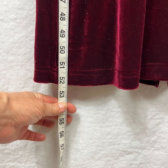 Y2K Velvet Stretch Sleeveless Midi Dress Womens M Romantic Dark Fairy Whimsygoth - Picture 8 of 8